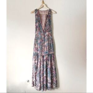 Free People Gold Dust Jumpsuit Flare leg XS